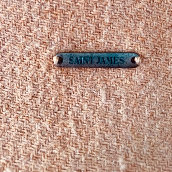 Saint James Navy and Camel Color-block Wool Coat Size EU 42 /CAD 12 NWT - Picture 3 of 16